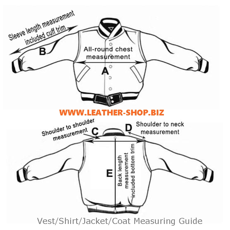 Shoulder To Shoulder Measurement Size Chart